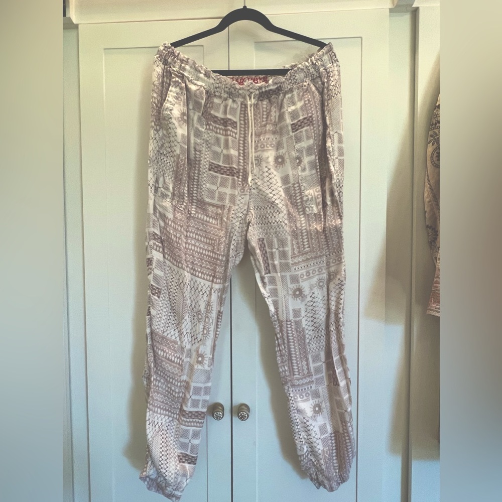 Johnny Was Pete & Greta Multi print Joggers XL